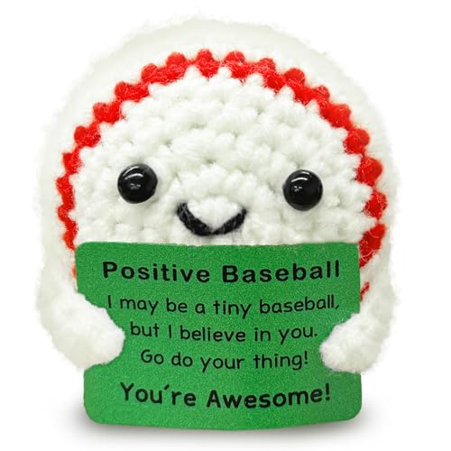 Zelaxeyi Crochet Mini Baseball Gift for Baseball Fans