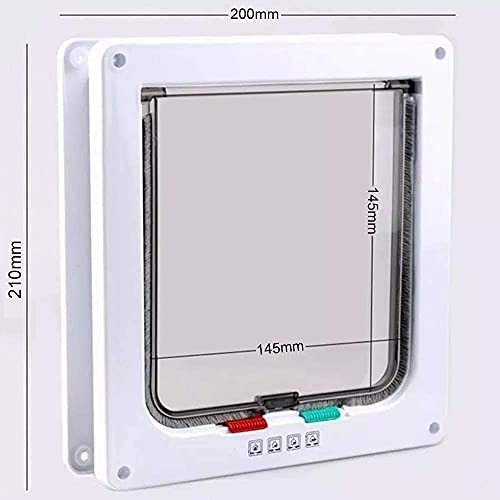 Petlon Porta Portinha Pet Gato Ou Cão Branca Tam M 19cm X 20cm