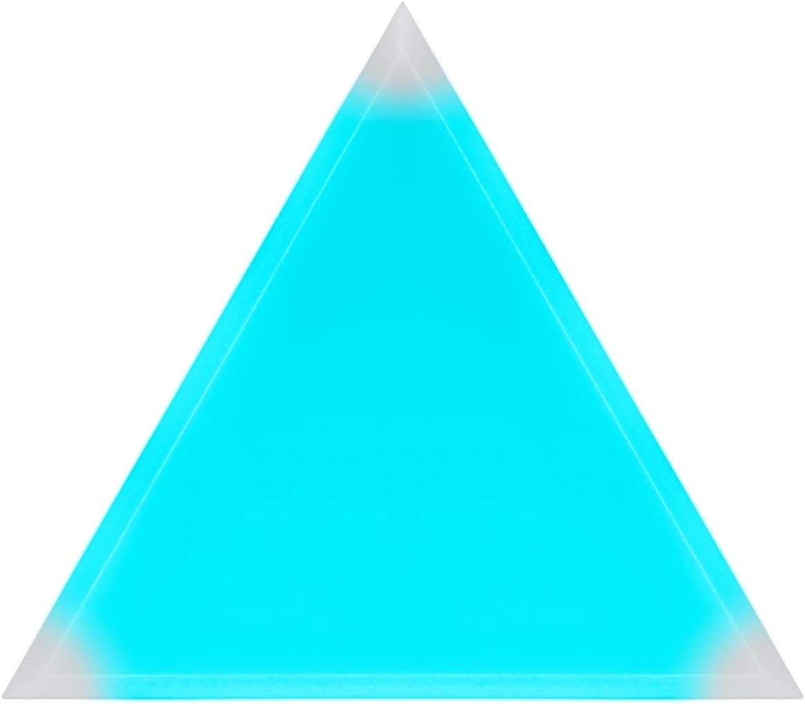 Corsair iCUE LC100 Case Accent Lighting Panels - Mini Triangle - 9X Tile Expansion Kit (81 RGB LEDs with Light Diffusion, Simple Magnetic Attachment) Clear