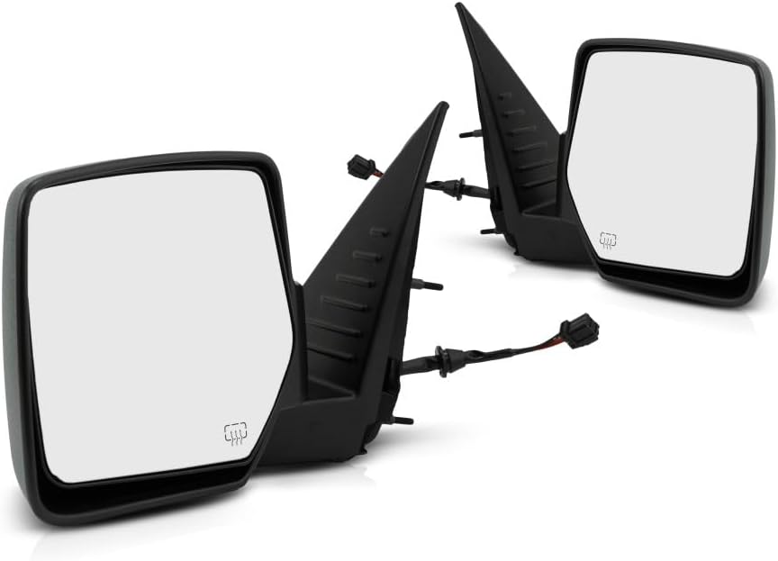 For Jeep Liberty 2008 09 10 11 2012 Door Mirror Driver and Passenger Side | Pair | Power | Heated | Textured | Replacement For 68067153AC, 68067152AC | CH1320371, CH1321371