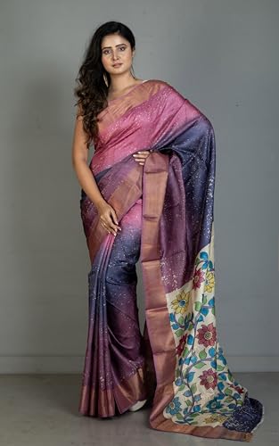 Bengal looms India Weaves of Elegance tussar silk saree in tussar silk – image 2