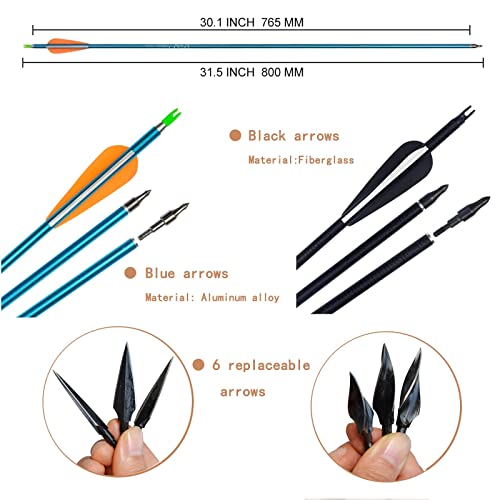 D&Q Bow And Arrow For Adults Takedown Recurve Bows Hunting Bow Archery Set Adult Longbows Kit 56" 30-50Lb Right Hand Bow Aluminum Alloy Riser For Beginner And Professional Hunting Shooting（Camo,50Lb #TOP3