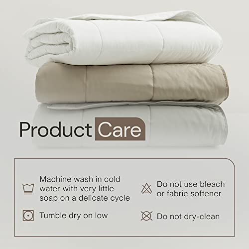 Smartsilk King Comforter, Lightweight Bed Comforter Made From Pure Cotton And Tussah Silk, Naturally Cooling Comforter, Allergy-Friendly King Size Comforter, Taupe, 90 X 102 Inches #TOP6
