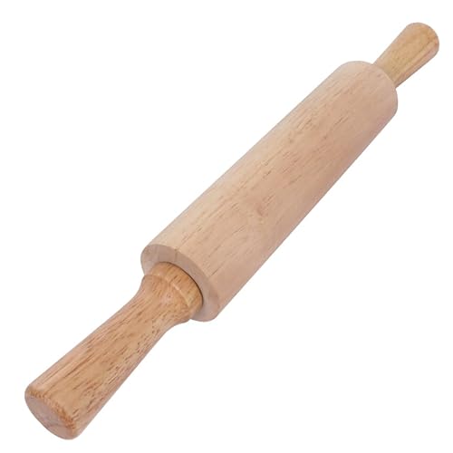 PRETYZOOM Wooden Rolling Pin 10.82 inch Dough Pastry Roller for Fondant Cake Noodle Pizza Biscuit Dough Baking Tools for Home Kitchen 1 piece