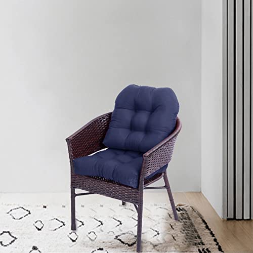 Seahome 2Pcs Rocker Cushions Replacement Outdoor/Indoor, Soft Washable Solid Twill Swivel Rocker Chair Seat,For Recliner Rattan Folding Chair Garden Patio Mat (Navy Blue) 2 Count (Pack Of 1) #TOP4
