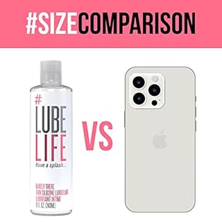 Lube Life Barely There Thin Silicone-Based, Long Lasting, Water Resistant, Personal Lubricant for Men, Women and Couples, 8 Oz (240 mL)
