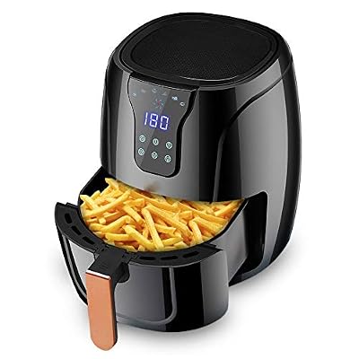 XDSRFVW 4.5L Large Capacity Multifunctional Air Fryer LCD Touch Electric Hot Oil Free Smokeless Roast Chicken Oven Kitchen Cooker