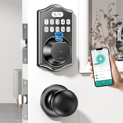Smart Front Door Lock Set with Fingerprint Keypad