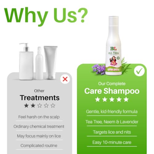 Image of Botanical Luxuriate Tea Tree 100% Natural Anti Lice and Nits Shampoo 100ml With Tea Tree and Neem Extracts