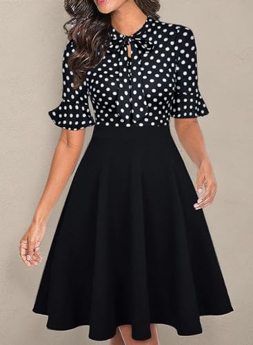 Image of Women Summer Floral Ruffle Sleeve Wear to Work Church Wedding Guest Party Dresses
