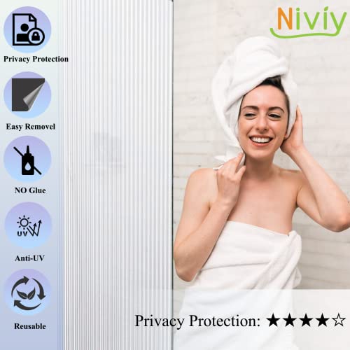 # Niviy Static Cling + Stripe Pattern # Window Film 17.7 X 78.7 Inch #TOP1