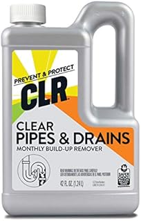 CLR Clear Pipes & Drains Clog Remover and Cleaner, For Shower, Sink, Toilet, Garbage Disposal, 42 Ounce Bottle