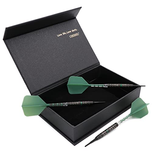 Cuesoul Brake Disc 19G Soft Tip 90% Tungsten Dart Set With Rost T19 Flight #TOP4