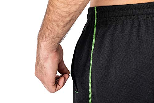 Magnivit Men's Warm Up Pants Athletic Running Jogging Sport Pants With Pockets Black #TOP3