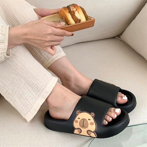 Image of Men's and Women's Capybara Slides,Cute Capybara Slippers for Indoor Outdoor,Non Slip Quick Drying Shower Shoes,Comfort Cloud Slides Sandals