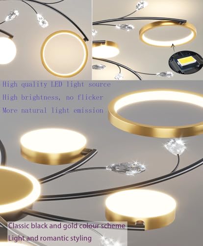 Lampe de plafond LED télécommandable à intensité variable chambre - 7