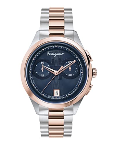 Salvatore Ferragamo Mens Blue 42 mm Ferragamo Racing Watch SFYI00421