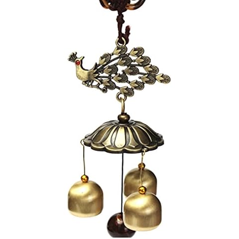 LEXON Antique Bronze Peacock Wind Chime Cover