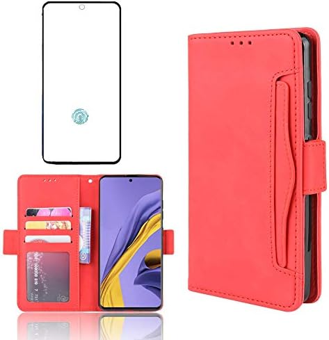 Phone Case for Samsung Galaxy S20 Plus/5G Wallet Purse Leather Flip Cover With Tempered Glass Screen Protector Card Holder Slot Stand Kickstand Heavy Duty Shockproof Rugged Protective s20+5g Blue
