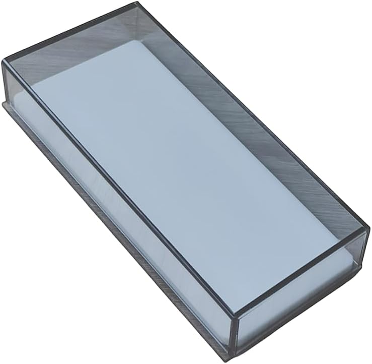 Organizador de acrílico para extensões de cílios LIXIMMAZN com tampa, transparente cinza
