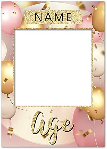 1 x 6FT Large Banner | Happy Birthday Personalised Birthday Banners | 21st 50th 60th 40th 16th 70th 30th 80 18th | Birthday Decorations Birthday Banners | Black Gold Print