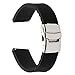 for Samsung Galaxy Watch 46mm / Gear S3 Watchband, TRUMiRR 22mm Genuine Rubber Watch Band Quick Release Resin Strap with Upgraded Stainless Steel Clasp for Fossil Men's Gen 4 Venture HR, TicWatch Pro