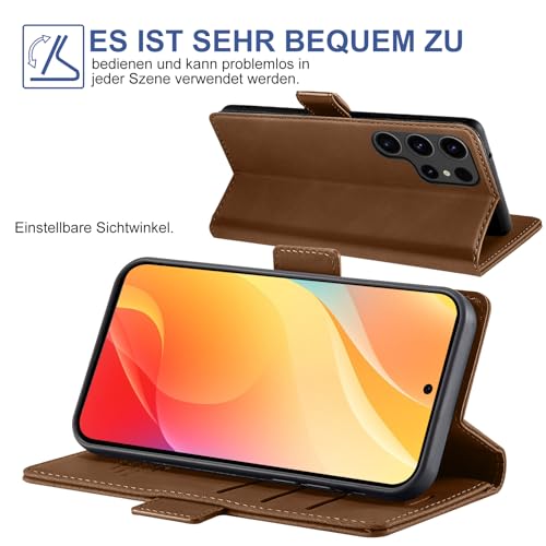 Étui Galaxy S24 Ultra marron pour regarder vos vidéos de voyage