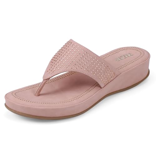 Image of DOCTOR EXTRA SOFT Women's Fashionable Stylish Orthopedic Memory Foam Thong Slippers /Flip Flops|Comfortable & Lightweight|Breathable & Anti-Slip| Casual Slip-on Sandals for Ladies /GirlsD-626