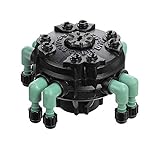 5 Pack - Orbit Adjustable Flow 8-Port Drip Irrigation Manifold for 1/4 Inch Tube