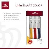 Gerlach Smart Color Zestaw Noży Kuchennych Komplet 3 Noży ze Stali Nierdzewnej Do Jarzyn Steków