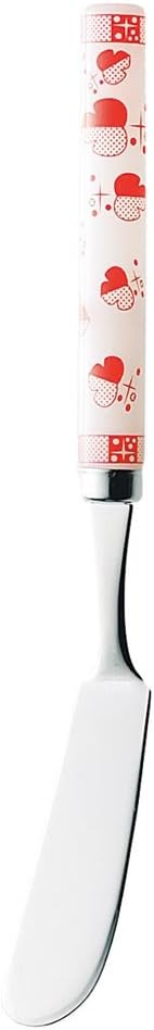 高桑金属(Takakuwa) Takao Metal 001873 Shamrock Dessert Knife, Red