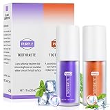 Purple Toothpaste, Purple Teeth Whitening, Tooth Stain Removal, Shampoo Toothpaste, Color Corrector,