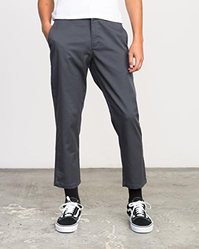 RVCA Men's Flood Chino Pant, Slate, 36 