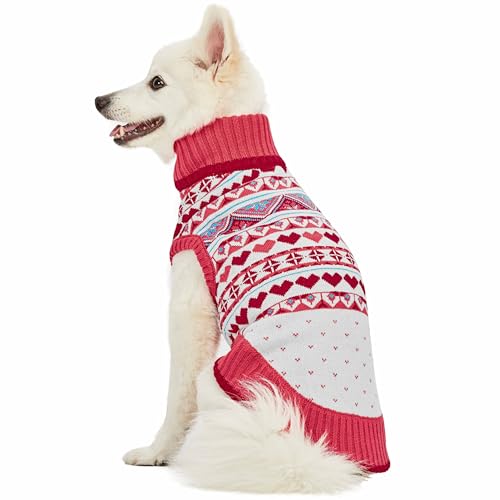 Pull pour chien au motif cœur idéal pour les balades d'hiver - 3