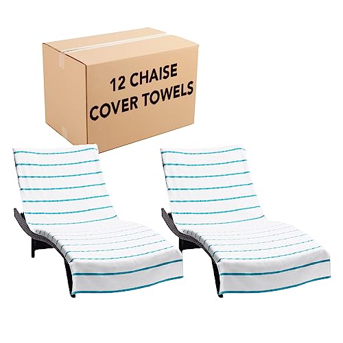 Arkwright striped chaise lounge cover, 30 x 85 in