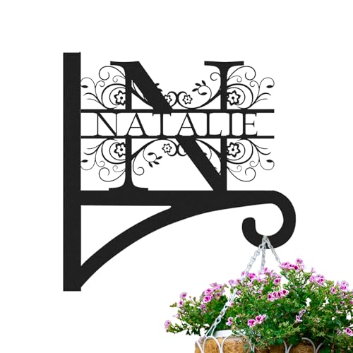 Custom Name Hanging Plant Hook Indoor & Outdoor