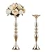 Produktbild Sziqiqi 2Pcs 50 cm Höhe Metall Kerzenhalter Kerze ständer Hochzeit Mittelpunkt Event Road führen Flower Rack, Gold-50cm