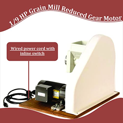 Country Living Grain Mill Motorization Kit Contains All you Need to Motorize your Country Living Hand Crank Grain Mill! (Mill NOT Include). deal for Grinding Flour, Grains, Spices, Coffee and More!