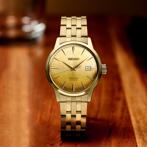 Image of SEIKO Automatic Watch for Men - Presage Collection - Stainless Steel, Water-Resistant 50M