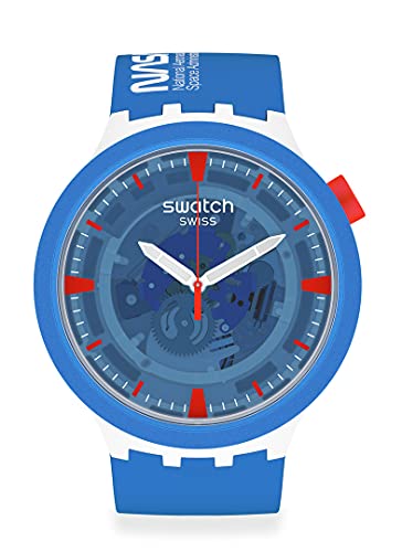 Swatch JUMPSUIT SB03Z100 Unisex Blue Modern Watch