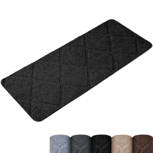 Homwiz Treppenstufen Matten, Stufenmatten Selbstklebend Innen 15 Stück, Treppenstufen Antirutsch Zuschneidbar Wiederverwendbar für Schützen Sie Haustiere, Senioren Kinder (Schwarz, 55cm x 19cm)