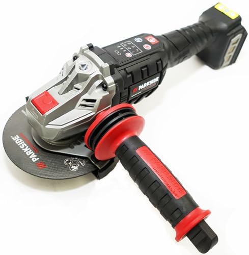 Parkside Performance 20V Battery Angle Grinder in Folding Meter P...