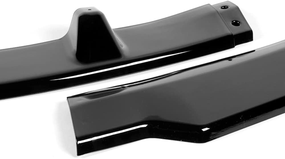 Q1-TECH, 9-Piece Front Bumper Lip & Side Skirt Extensions Diffuser Compatible with 2009-2012 BMW E90 4 Door Sedan only, Front Lip Spoiler Air Chin Body Splitter ABS, 2010 2011 (Painted Black)