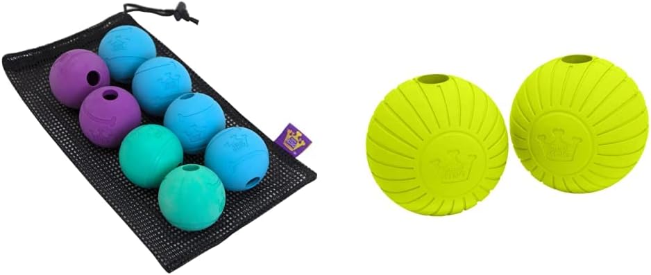 Chew King Dog Fetch Balls for All Breed Sizes Supreme Rubber Fetch Balls