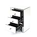 Christopher Knight Home Fianna Classic Mirror Finished 3-Drawer Side Table, Mirror
