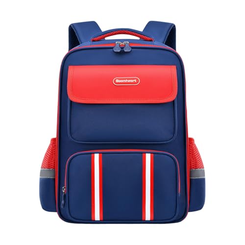 Sac à dos étudiant grand volume résistant rouge pour l'école