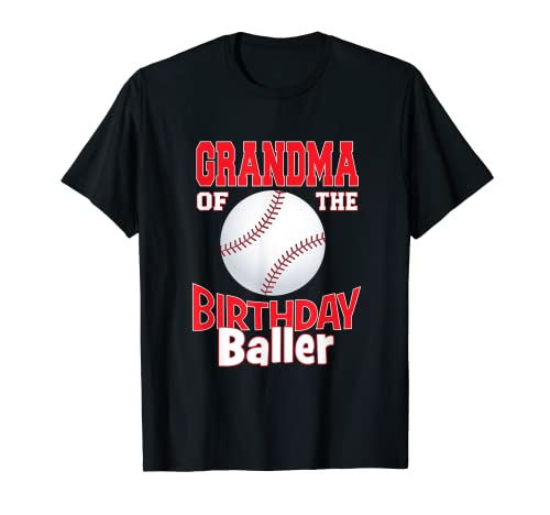 Fiesta temática de béisbol de la abuela del cumpleaños Camiseta