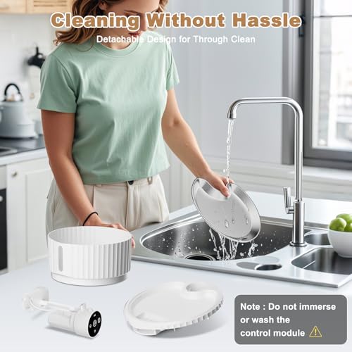 Katzenbrunnen, 2.8L Trinkbrunnen für Katze Kabellos, 4000mAh katzentrinkbrunnen mit bewegungsmelder, Wasserbrunnen mit Ersatzfiltern