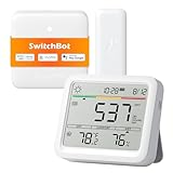 Air Quality Monitor Indoor 5-in-1 Meter Pro CO2 Detector, CO2 Monitor with APP, Large Display, Bluetooth Air Quality Tester for Home, Office,Car