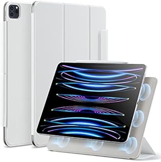 ESR Rebound Magnetic Case Compatible with iPad Pro 11 Inch (2022/2021/2020, 4th/3rd/2nd Gen), Convenient Magnetic Attachment, Full Pencil 2 Support, Auto Sleep/Wake, Easy to Clean, Brilliant White